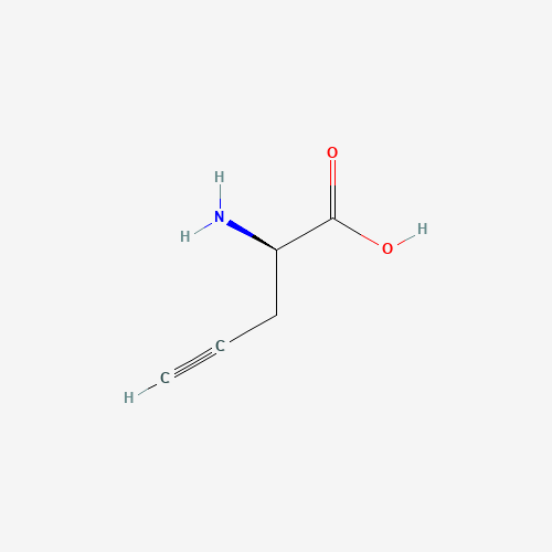 D-PROPARGYLGLYCINE (CAS: 23235-03-2) - Chemical Structure and Molecular Formula 