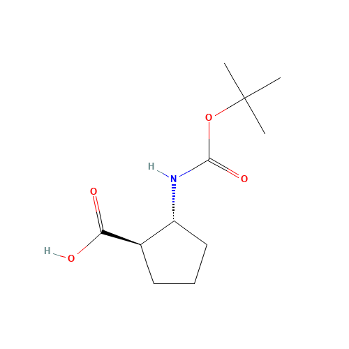 (1R,2R)-Boc-Acpc (CAS: 245115-25-7) - Chemical Structure and Molecular Formula 
