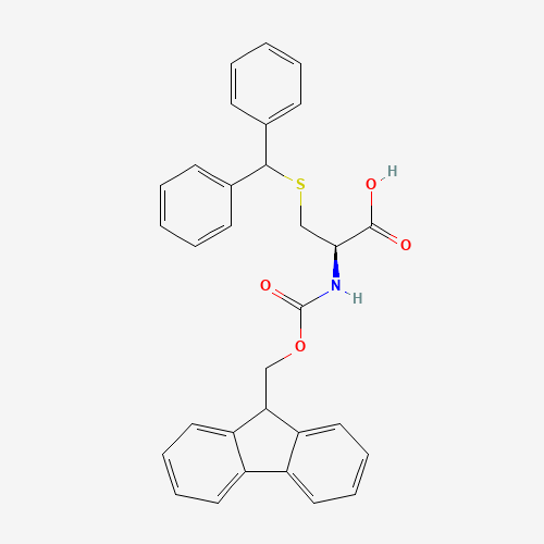 FMOC-S-DIPHENYLMETHYL-L-CYSTEINE (CAS: 247595-29-5) - Chemical Structure and Molecular Formula 