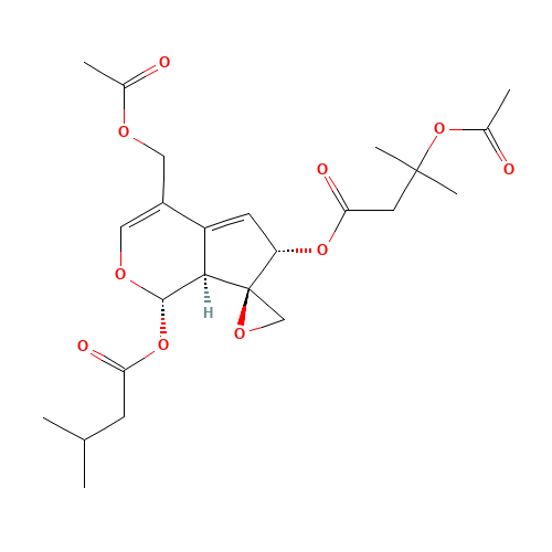 Acevaltrate (CAS: 25161-41-5) - Chemical Structure and Molecular Formula 