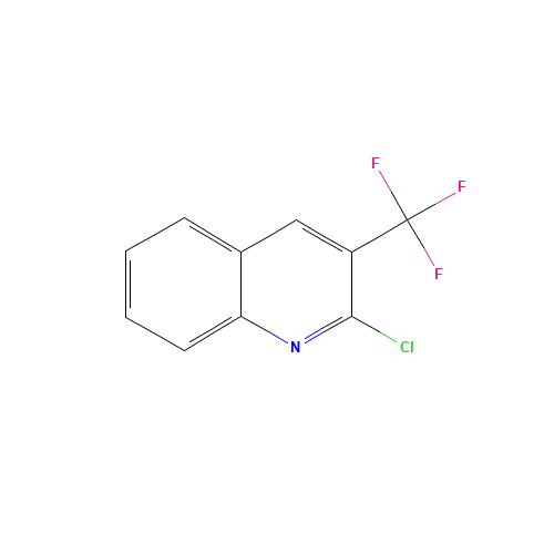 2-Chloro-3-(trifluoromethyl)quinoline (CAS: 25199-86-4) - Chemical Structure and Molecular Formula 