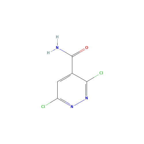 3,6-dichloropyridazine-4-carboxamide (CAS: 27427-66-3) - Chemical Structure and Molecular Formula 