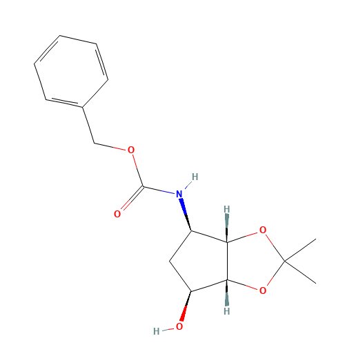 Benzyl ((3aS,4R,6S,6aR)-6-hydroxy-2,2-dimethyltetrahydro-3aH-cyclopenta[d][1,3]dioxol-4-yl)carbamate (CAS: 274693-53-7) - Related Chemical Product