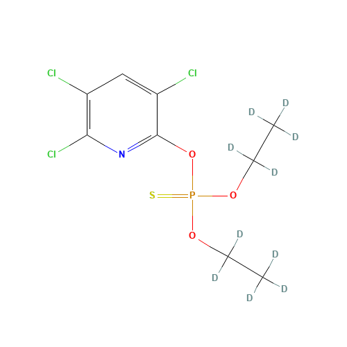 Chlorpyrifos-diethyl-d10 (CAS: 285138-81-0) - Chemical Structure and Molecular Formula 
