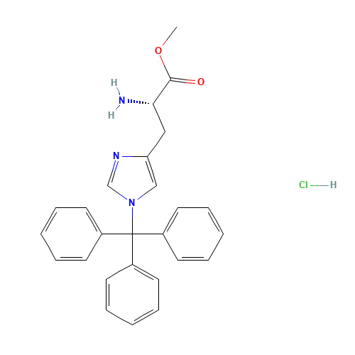(S)-Methyl 2-amino-3-(1-trityl-1H-imidazol-4-yl)propanoate hydrochloride (CAS: 32946-56-8) - Related Chemical Product