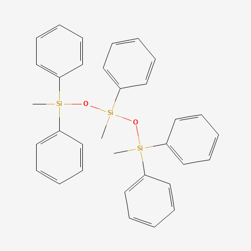1,3,5-Trimethyl-1,1,3,5,5-pentaphenyltrisiloxane (CAS: 3390-61-2) - Chemical Structure and Molecular Formula 