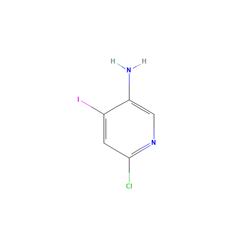 6-chloro-4-iodopyridin-3-amine (CAS: 351227-42-4) - Chemical Structure and Molecular Formula 