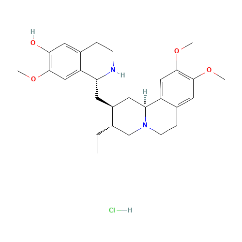 CEPHAELINE HYDROCHLORIDE (CAS: 3738-70-3) - Chemical Structure and Molecular Formula 