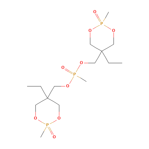 Phosphonic acid, methyl-, bis((5-ethyl-2-methyl-2-oxido-1,3,2-dioxaphosphorinan-5-yl)methyl) ester (CAS: 42595-45-9) - Related Chemical Product