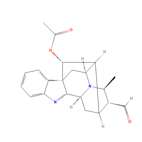 Perakine (CAS: 4382-56-3) - Chemical Structure and Molecular Formula 