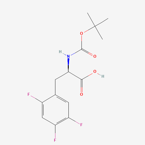 (R)-2-((tert-Butoxycarbonyl)amino)-3-(2,4,5-trifluorophenyl)propanoic acid (CAS: 486460-09-7) - Related Chemical Product