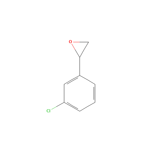 (3-CHLOROPHENYL)OXIRANE (CAS: 53631-04-2) - Chemical Structure and Molecular Formula 