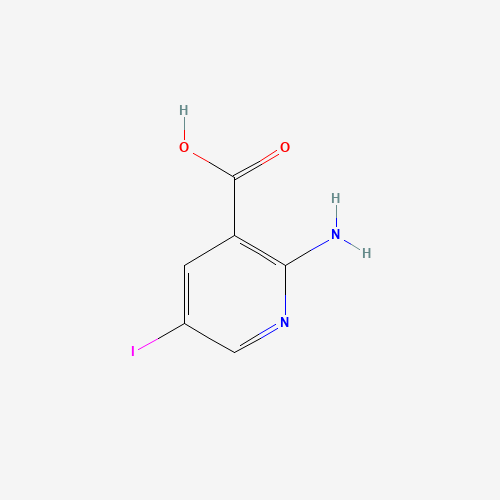 2-Amino-5-iodonicotinic acid (CAS: 54400-30-5) - Chemical Structure and Molecular Formula 
