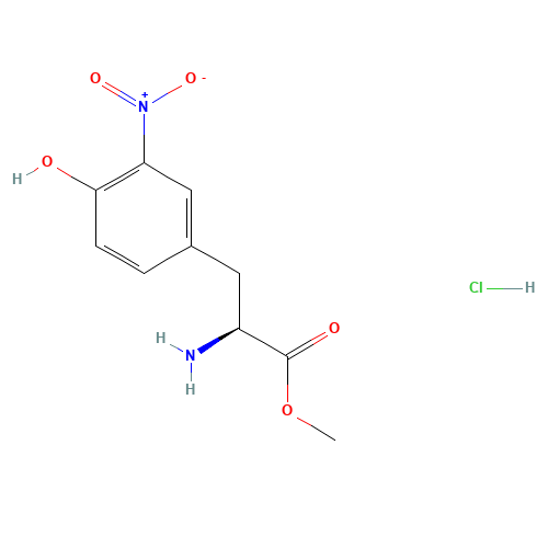 (S)-Methyl 2-amino-3-(4-hydroxy-3-nitrophenyl)propanoate hydrochloride (CAS: 54996-28-0) - Related Chemical Product