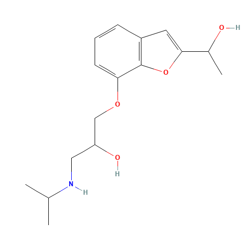 2-(Hydroxyethyl)-7-(2-hydroxy-3-isopropylaminopropoxy)benzofuran (CAS: 55636-92-5) - Related Chemical Product