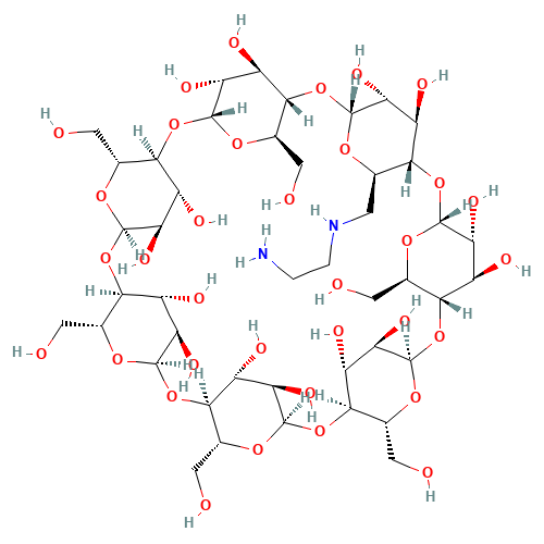 6A-[(2-aminoethyl)amino]-6A-deoxy- beta-Cyclodextrin (CAS: 60984-63-6) - Related Chemical Product