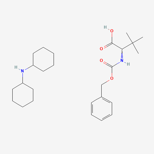 Dicyclohexylamine (S)-2-(((benzyloxy)carbonyl)amino)-3,3-dimethylbutanoate (CAS: 62965-37-1) - Chemical Structure and Molecular Formula 