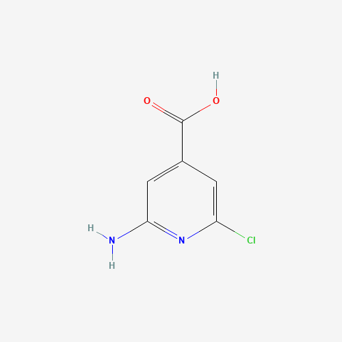2-Amino-6-chloropyridine-4-carboxylic acid (CAS: 6313-55-9) - Chemical Structure and Molecular Formula 