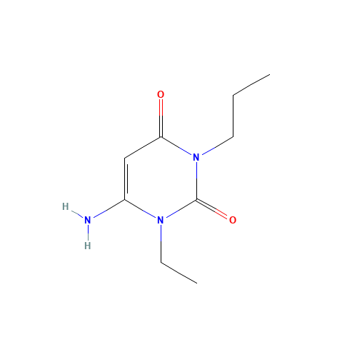 6-Amino-1-ethyl-3-propyluracil (CAS: 63981-31-7) - Chemical Structure and Molecular Formula 