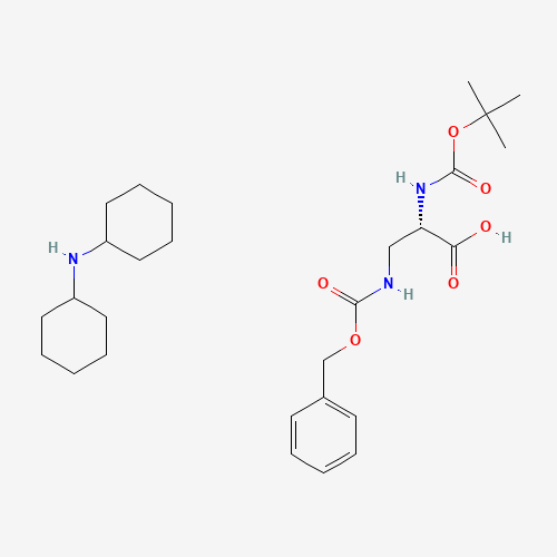 Dicyclohexylamine (S)-3-(((benzyloxy)carbonyl)amino)-2-((tert-butoxycarbonyl)amino)propanoate (CAS: 65710-58-9) - Related Chemical Product