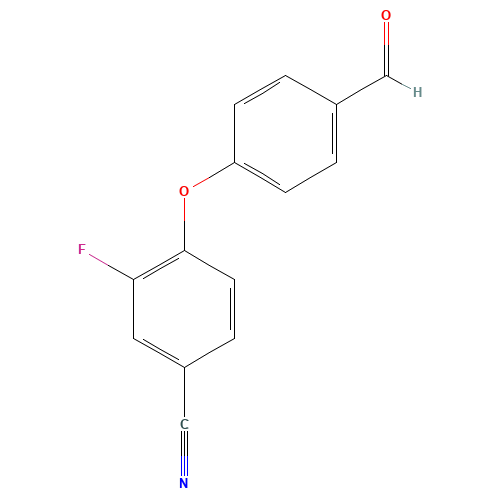 3-FLUORO-4-(4-FORMYLPHENOXY)BENZONITRILE (CAS: 676494-55-6) - Related Chemical Product