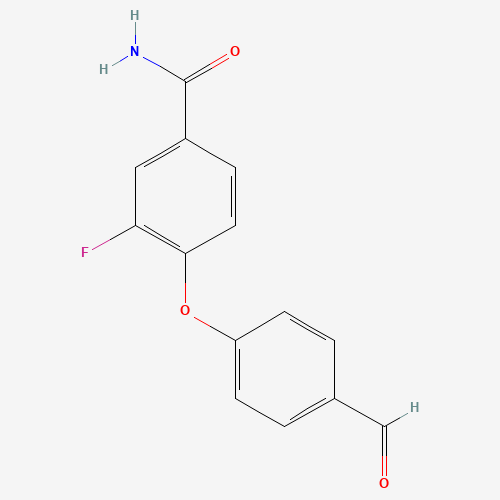 3-fluoro-4-(4-formylphenoxy)benzamide (CAS: 676494-56-7) - Related Chemical Product