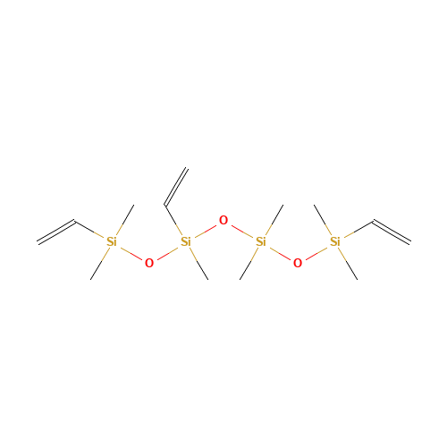 VINYLMETHYLSILOXANE, DIMETHYLSILOXANE COPOLYMER, VINYL TERMINATED (CAS: 68083-18-1) - Chemical Structure and Molecular Formula 