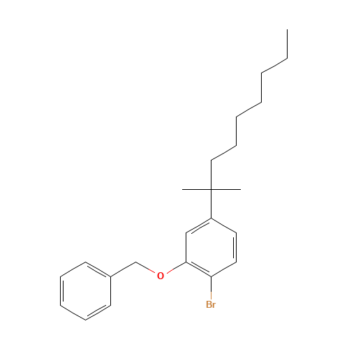 2-BENZYLOXY-1-BROMO-4-(1,1-DIMETHYLOCTYL)BENZENE (CAS: 70120-17-1) - Related Chemical Product