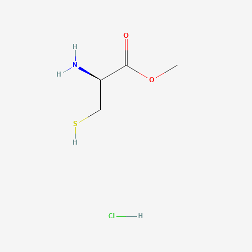 D-Cysteine Methyl Ester Hydrochloride (CAS: 70361-61-4) - Chemical Structure and Molecular Formula 