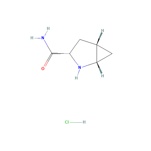 (1S,3S,5S)-2-Azabicyclo[3.1.0]hexane-3-carboxamide hydrochloride (CAS: 709031-39-0) - Chemical Structure and Molecular Formula 