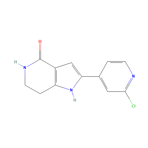2-(2-chloropyridin-4-yl)-6,7-dihydro-1H-pyrrolo[3,2-c]pyridin-4(5H)-one (CAS: 724726-05-0) - Related Chemical Product