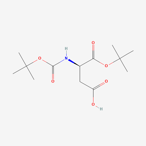 Boc-d-asp-otbu (CAS: 77004-75-2) - Chemical Structure and Molecular Formula 