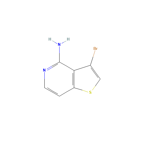 3-bromothieno[3,2-c]pyridin-4-amine (CAS: 799293-85-9) - Chemical Structure and Molecular Formula 