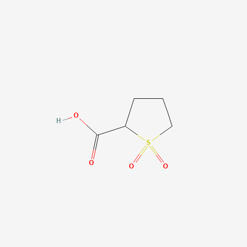 tetrahydrothiophene-2-carboxylic acid 1,1-dioxide (CAS: 80548-40-9) - Chemical Structure and Molecular Formula 