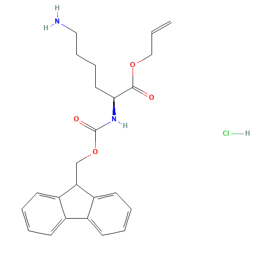 (S)-Allyl 2-((((9H-fluoren-9-yl)methoxy)carbonyl)amino)-6-aminohexanoate hydrochloride (CAS: 815619-80-8) - Related Chemical Product