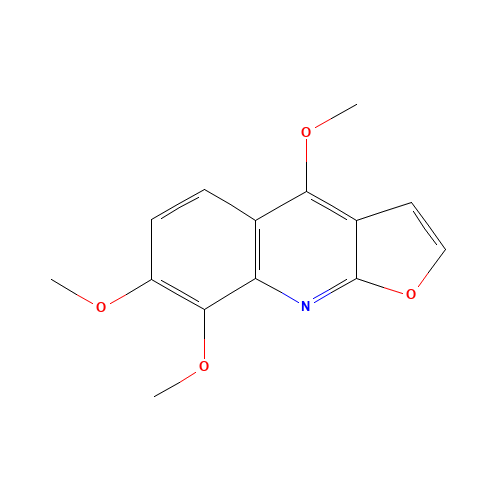 Skimmianine (CAS: 83-95-4) - Chemical Structure and Molecular Formula 