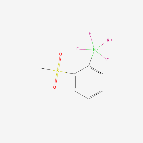 Potassium (2-methysulphonylphenyl)trifluoroborate (CAS: 850623-65-3) - Chemical Structure and Molecular Formula 