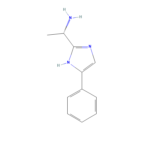 (S)-1-(4-Phenyl-1H-imidazol-2-yl)ethanamine (CAS: 864825-23-0) - Chemical Structure and Molecular Formula 