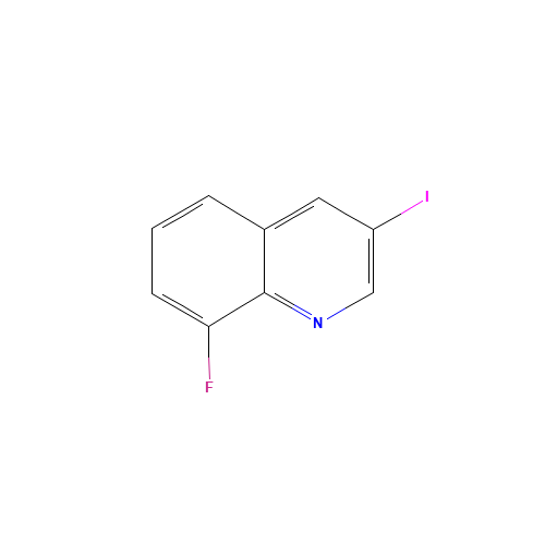 8-Fluoro-3-iodoquinoline (CAS: 866782-59-4) - Chemical Structure and Molecular Formula 