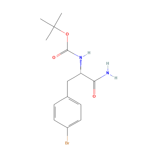 (S)-tert-Butyl (1-amino-3-(4-bromophenyl)-1-oxopropan-2-yl)carbamate (CAS: 869569-99-3) - Related Chemical Product