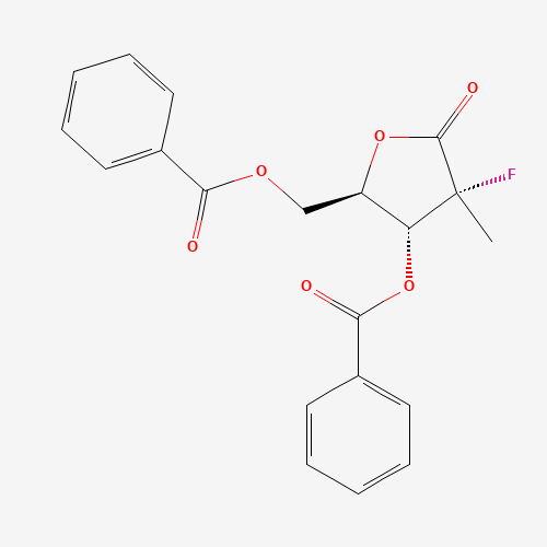 ((2R,3R,4R)-3-(benzoyloxy)-4-fluoro-4-methyl-5-oxotetrahydrofuran-2-yl)methyl benzoate (CAS: 874638-80-9) - Related Chemical Product