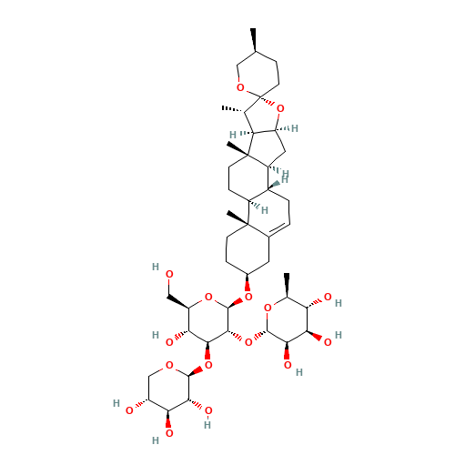 Liriope Muscari baily saponins C (CAS: 87480-46-4) - Chemical Structure and Molecular Formula 