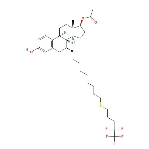 (7a,17b)-7-(9-((4,4,5,5,5-Pentafluoropentyl)thio)nonyl)-estra-1,3,5(10)-triene-3,17-diol 17-acetate (CAS: 875573-69-6) - Related Chemical Product
