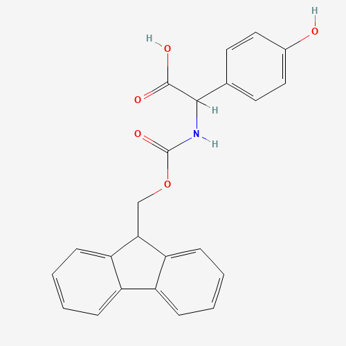 2-((((9H-Fluoren-9-yl)methoxy)carbonyl)amino)-2-(4-hydroxyphenyl)acetic acid (CAS: 879500-54-6) - Related Chemical Product