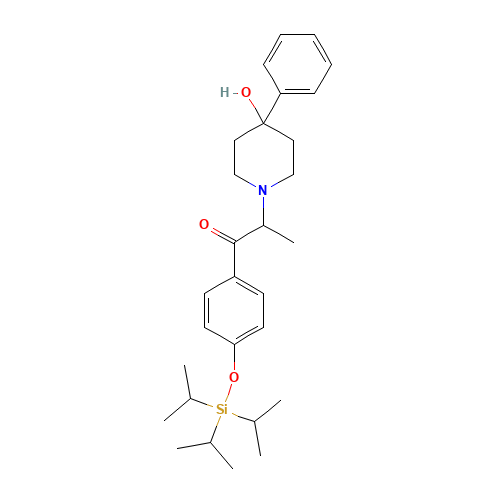 1-[4-( Triisopropylsilyl)oxylp henyl]- 2-(4-hydroxy-4-pheny1piperidino)-1-propanone (CAS: 169332-15-4) - Related Chemical Product