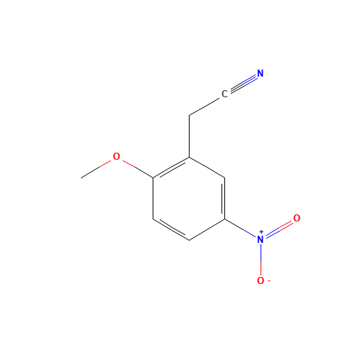 2-methoxy-5-nitrophenylacetonitrile (CAS: 99459-52-6) - Chemical Structure and Molecular Formula 