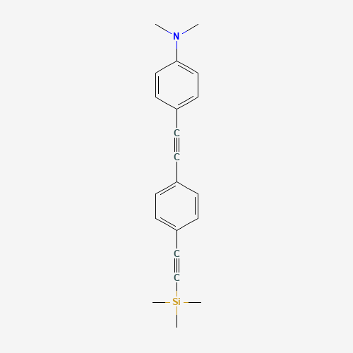 N,N-Dimethyl-4-((4-((trimethylsilyl)ethynyl)phenyl)ethynyl)aniline (CAS: 910467-59-3) - Related Chemical Product