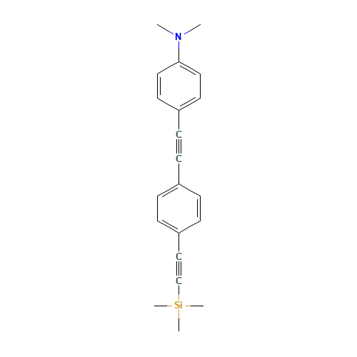 N,N-Dimethyl-4-((4-((trimethylsilyl)ethynyl)phenyl)ethynyl)aniline (CAS: 910467-59-3) - Related Chemical Product