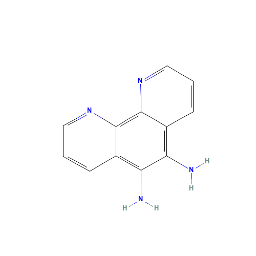 5,6-diamino-1,10-phenanthroline (CAS: 168646-54-6) - Chemical Structure and Molecular Formula 