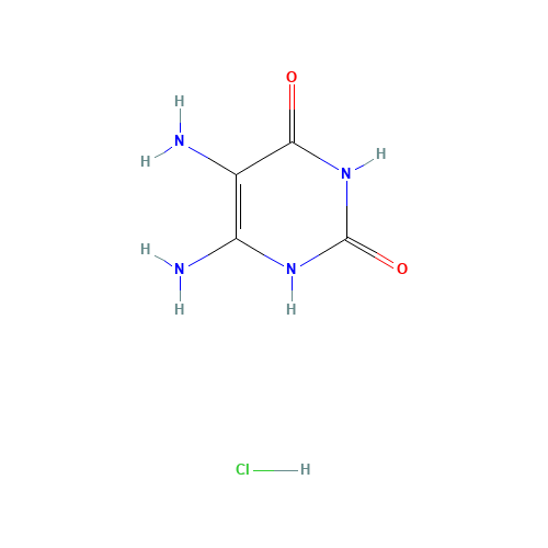 Diaminouracildihydrochloride (CAS: 53608-89-2) - Chemical Structure and Molecular Formula 